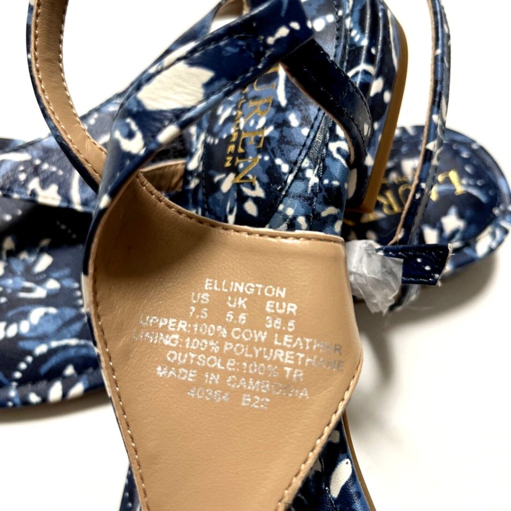 Ralph Lauren Ellington Blue Floral Thong Sandals Women's Size 9 NWOB Summer - Picture 8 of 9
